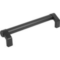 Kipp Tubular Handle Angled L=375 Aluminum, Black Anodized, Comp:Thermoplastic, A=350, D=M08 K0132.3502